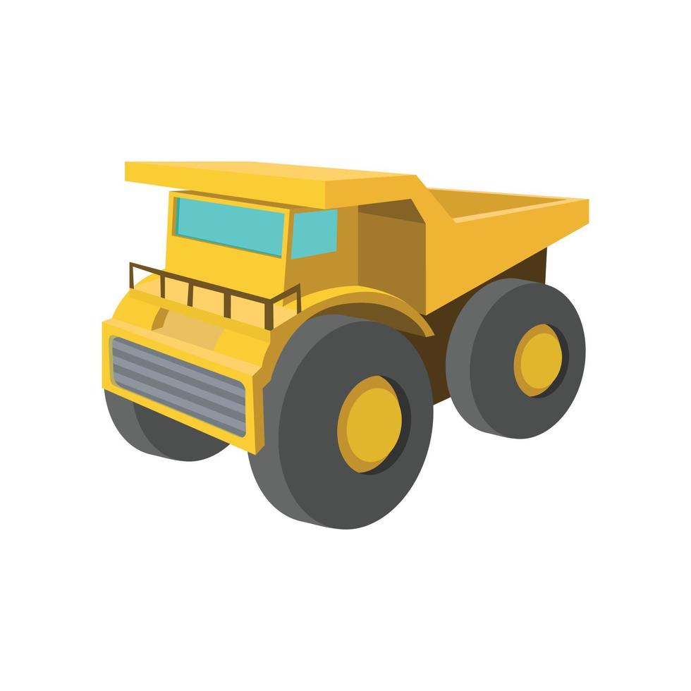 Big truck cartoon icon vector