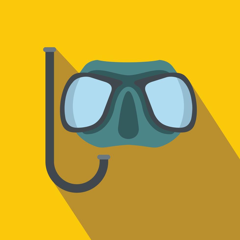 Diving mask flat icon vector