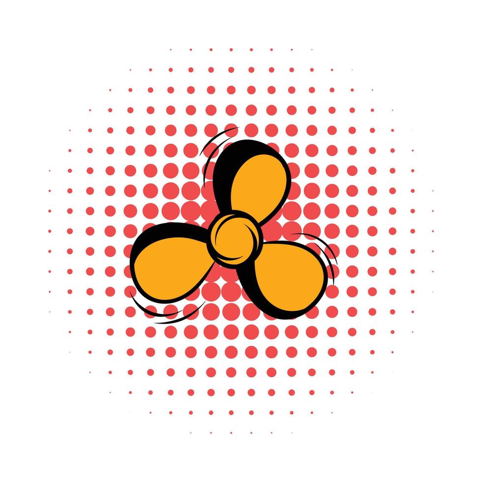 Fan comics icon vector