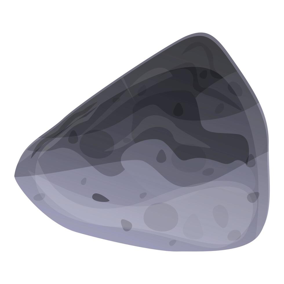 Space asteroid icon, cartoon style vector