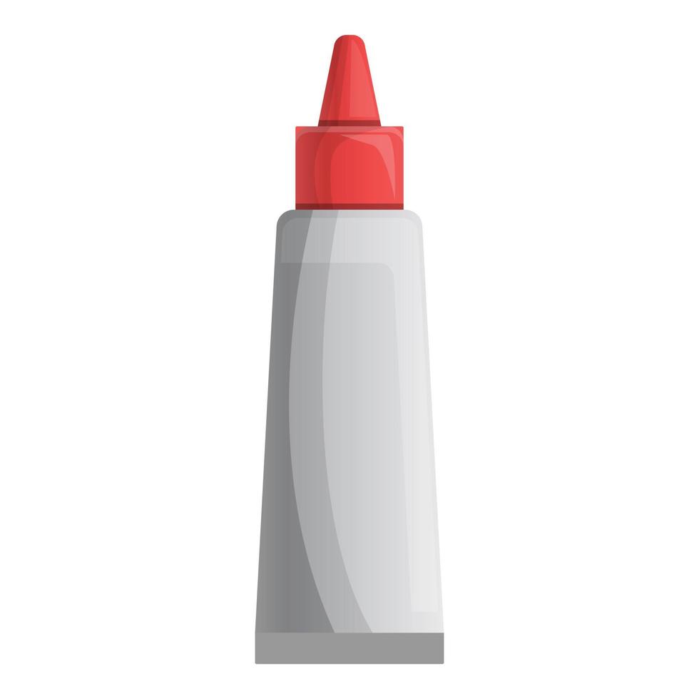 Glue tube icon, cartoon style vector