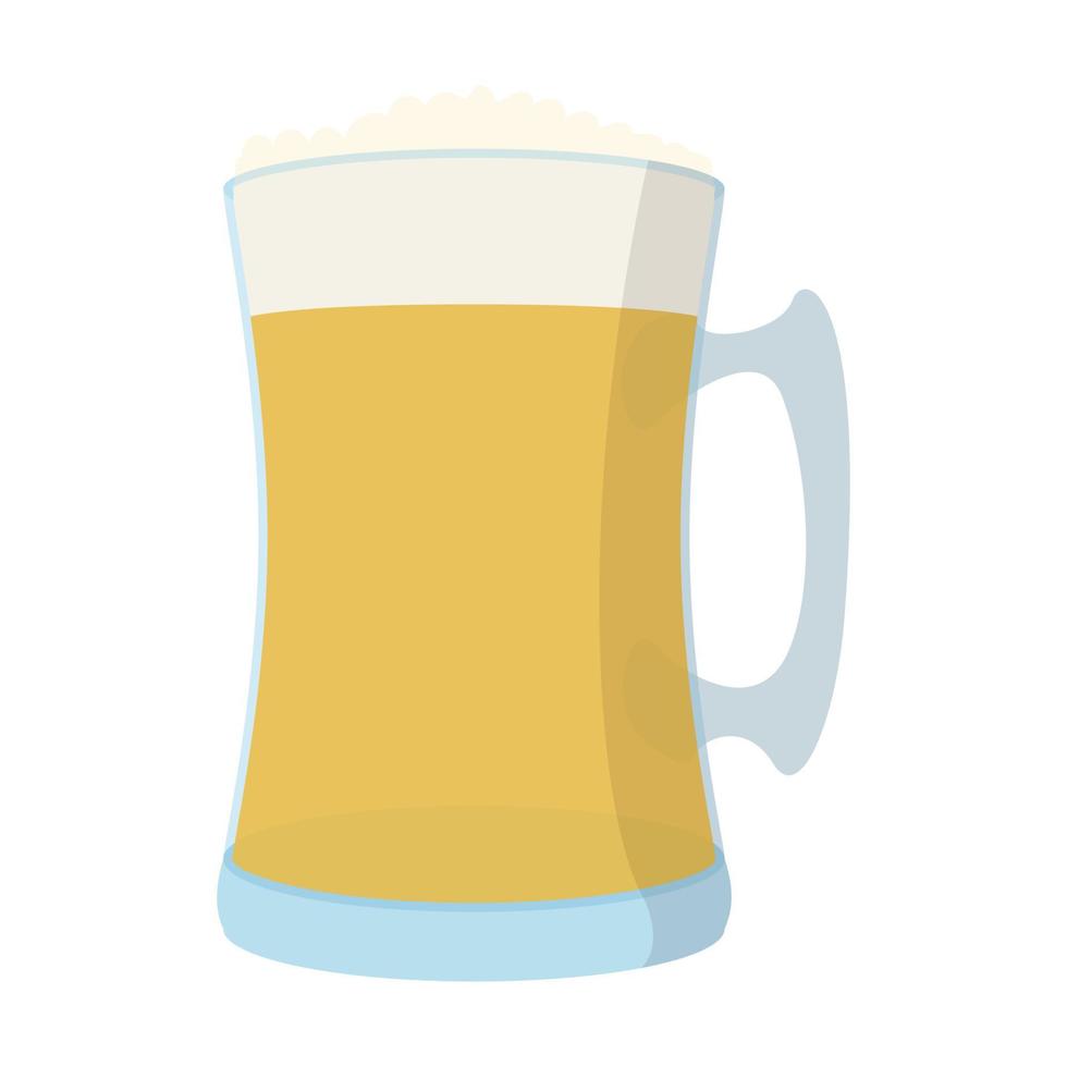 icono de dibujos animados de jarra de cerveza vector