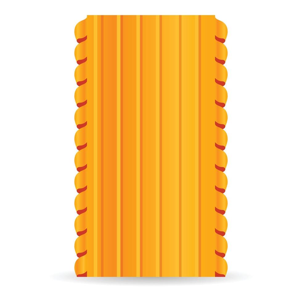 Lasagne pasta icon, cartoon style vector