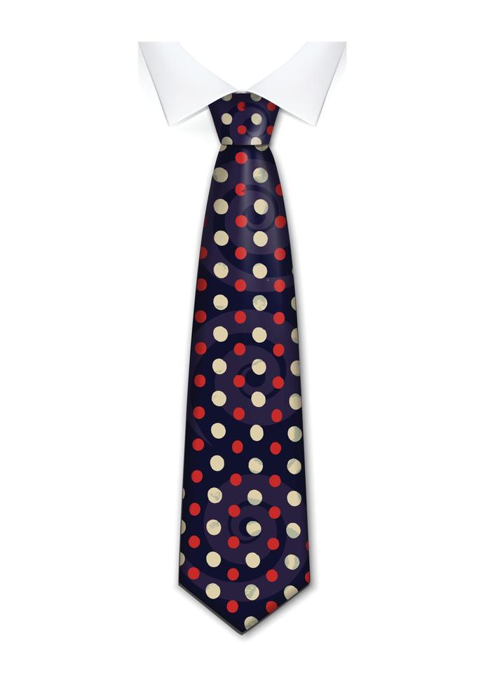 Tie icon, realistic style vector