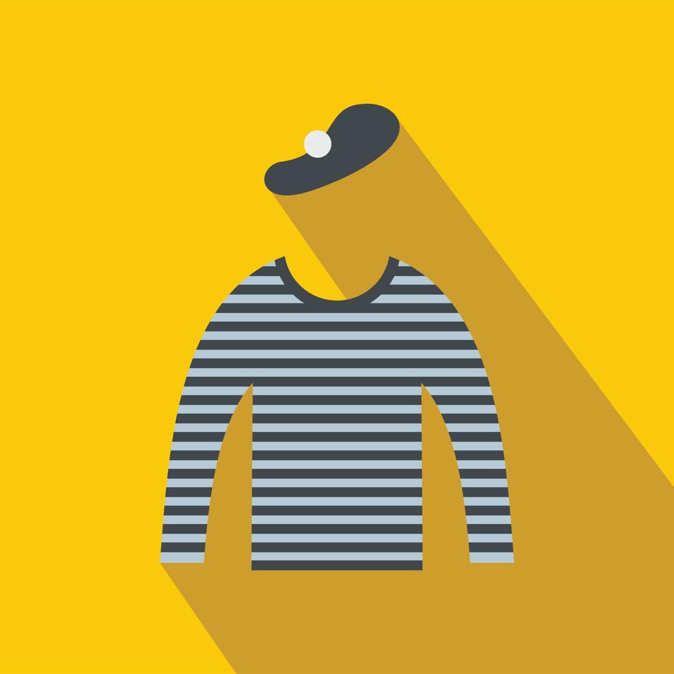 Mime costume icon vector