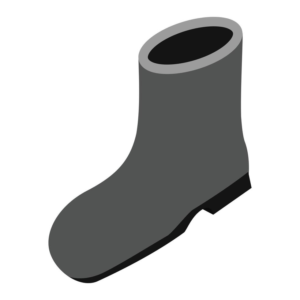 Rubber boots 3D isometric icon vector