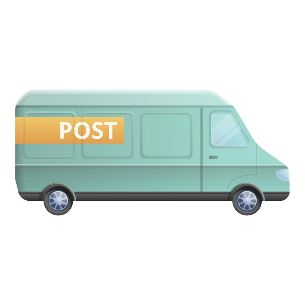 Post van icon, cartoon style vector