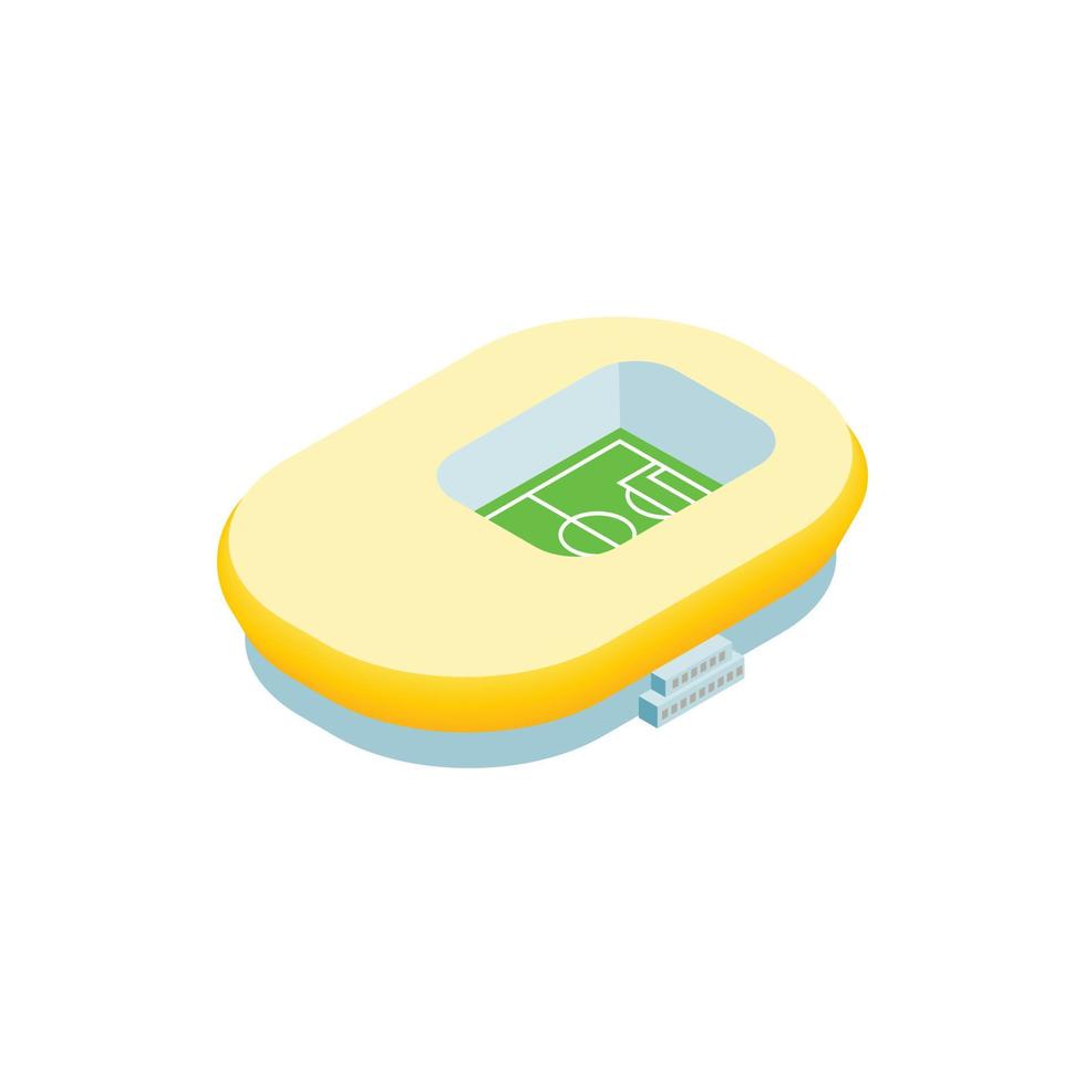 Footbal stadium isometric 3d icon vector