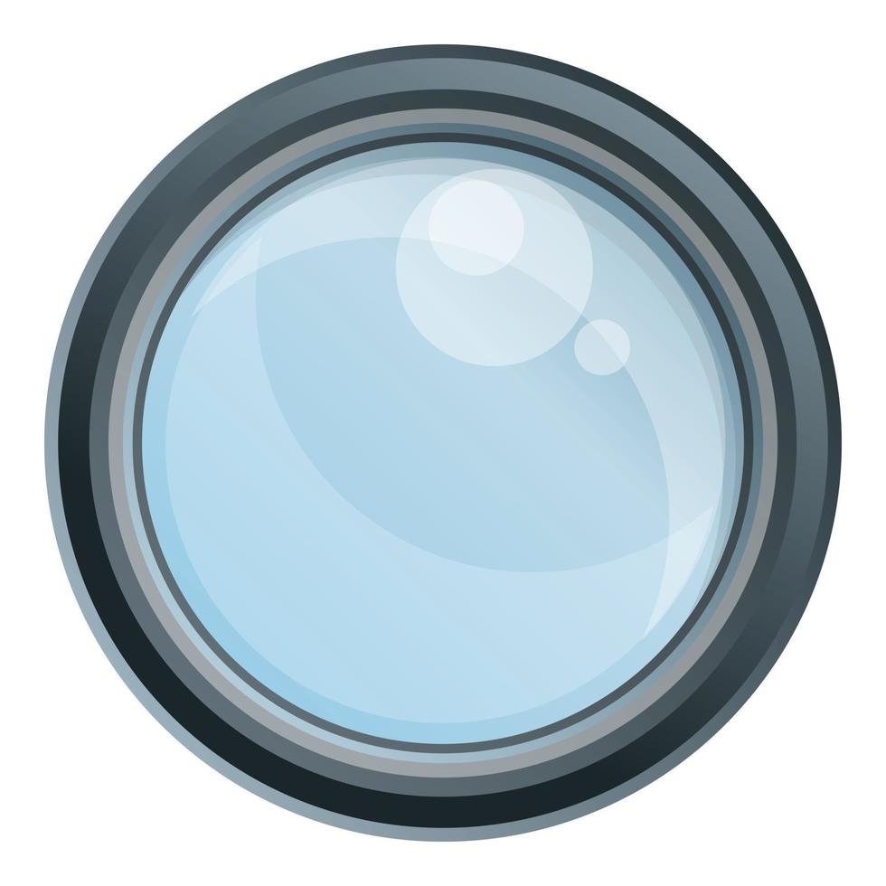 Camera filter icon, cartoon style vector