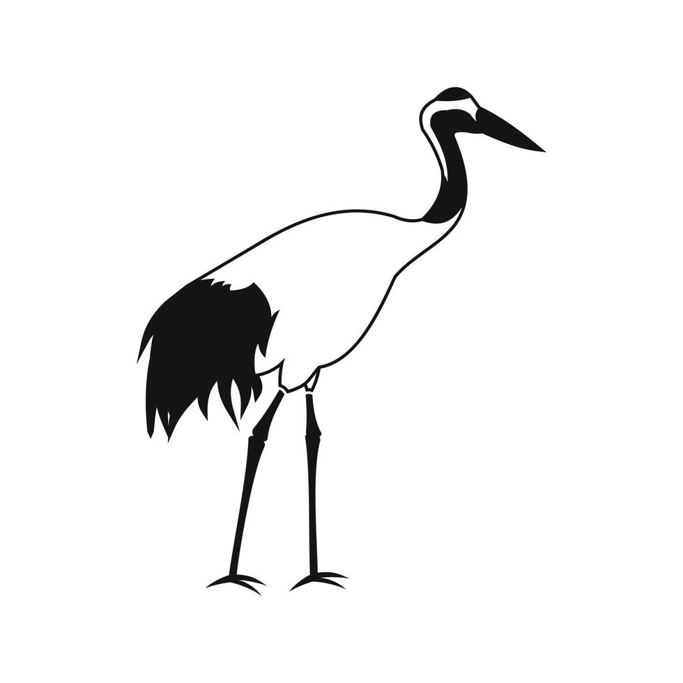 Crane icon, simple style vector