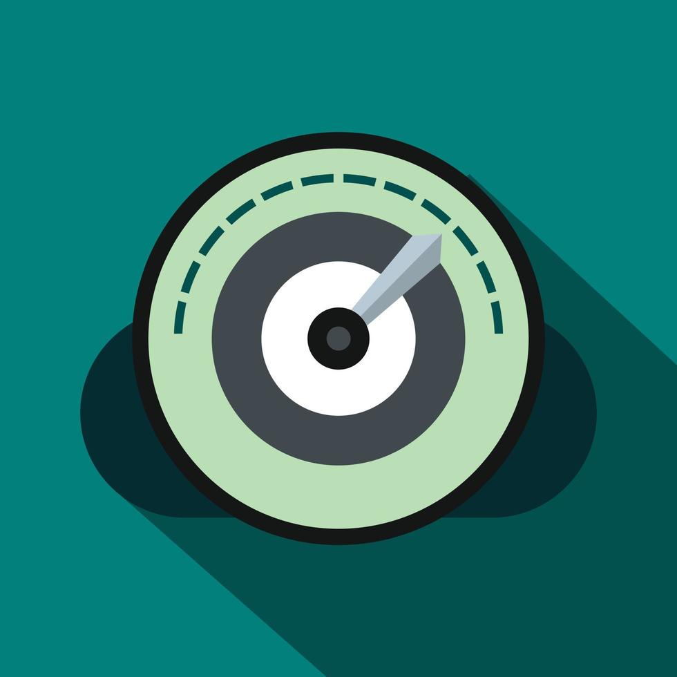 Speedometer icon in flat style vector