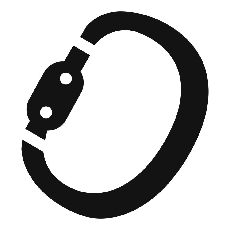 Climb protection tool icon, simple style vector