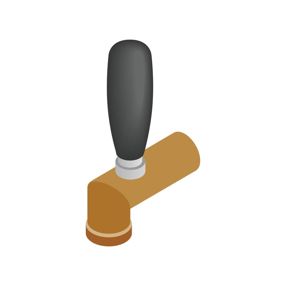 Beer tap icon, isometric 3d style vector