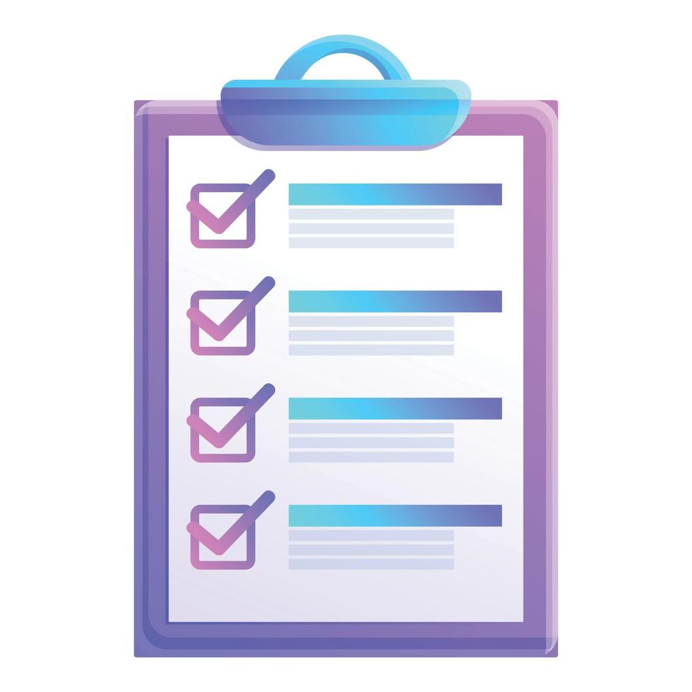 Checkboard icon, cartoon style vector