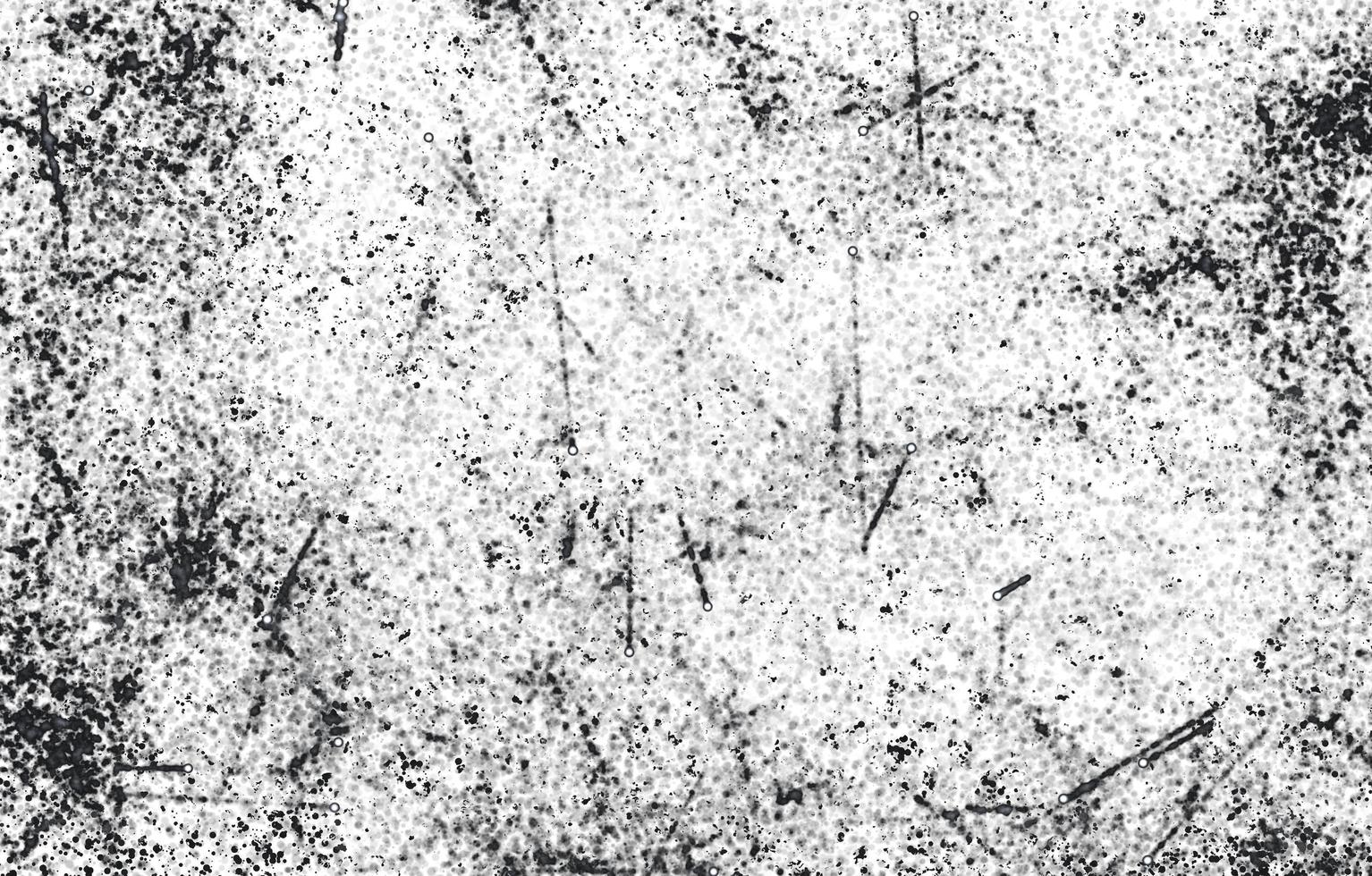 Grunge Black And White Urban. Dark Messy Dust Overlay Distress Background. Easy To Create Abstract Dotted, Scratched, Vintage Effect With Noise And Grain photo