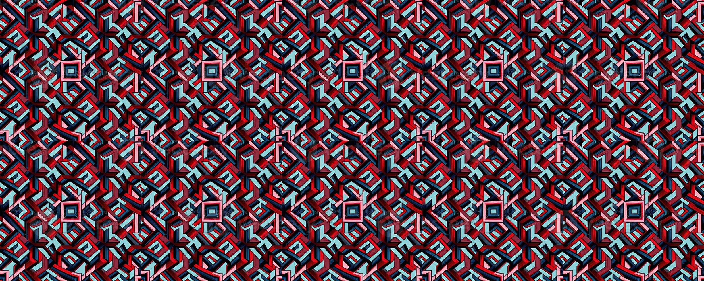 Geometric abstract seamless pattern photo