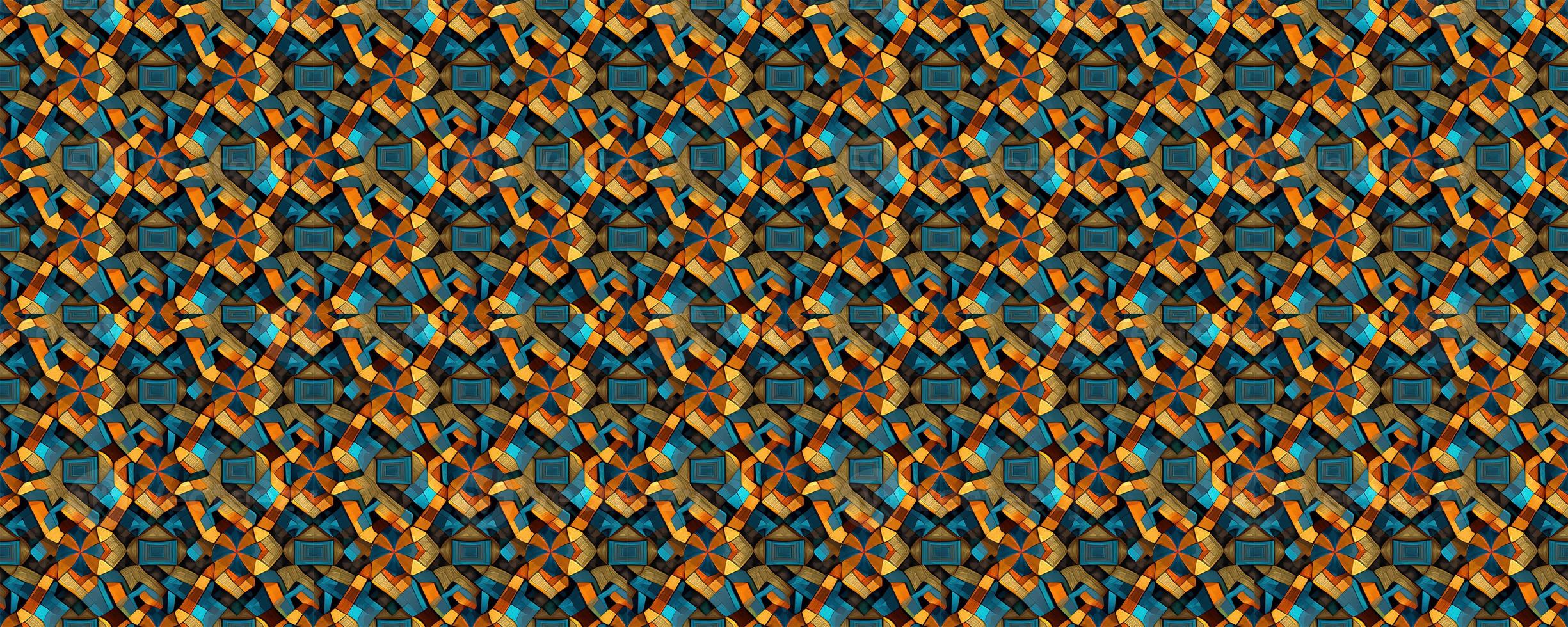 Geometric abstract seamless pattern photo