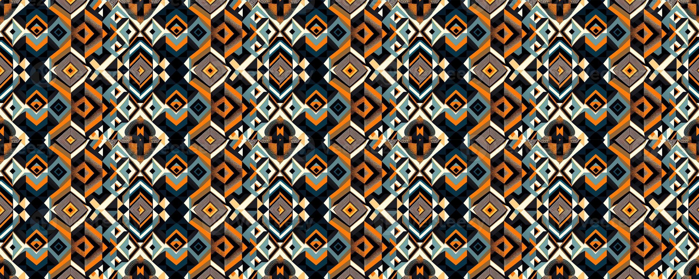 Geometric abstract seamless pattern photo