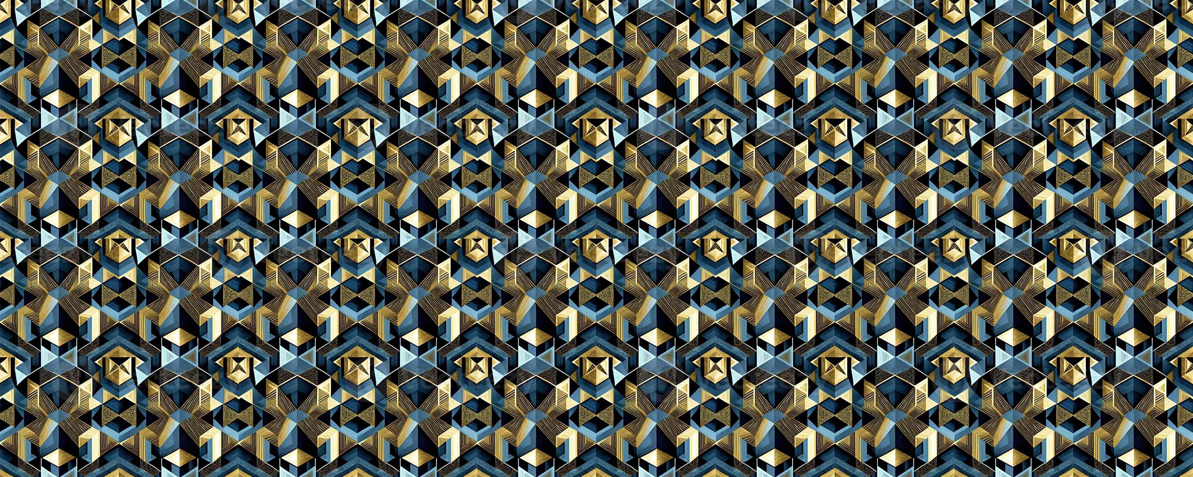 Geometric abstract seamless pattern photo