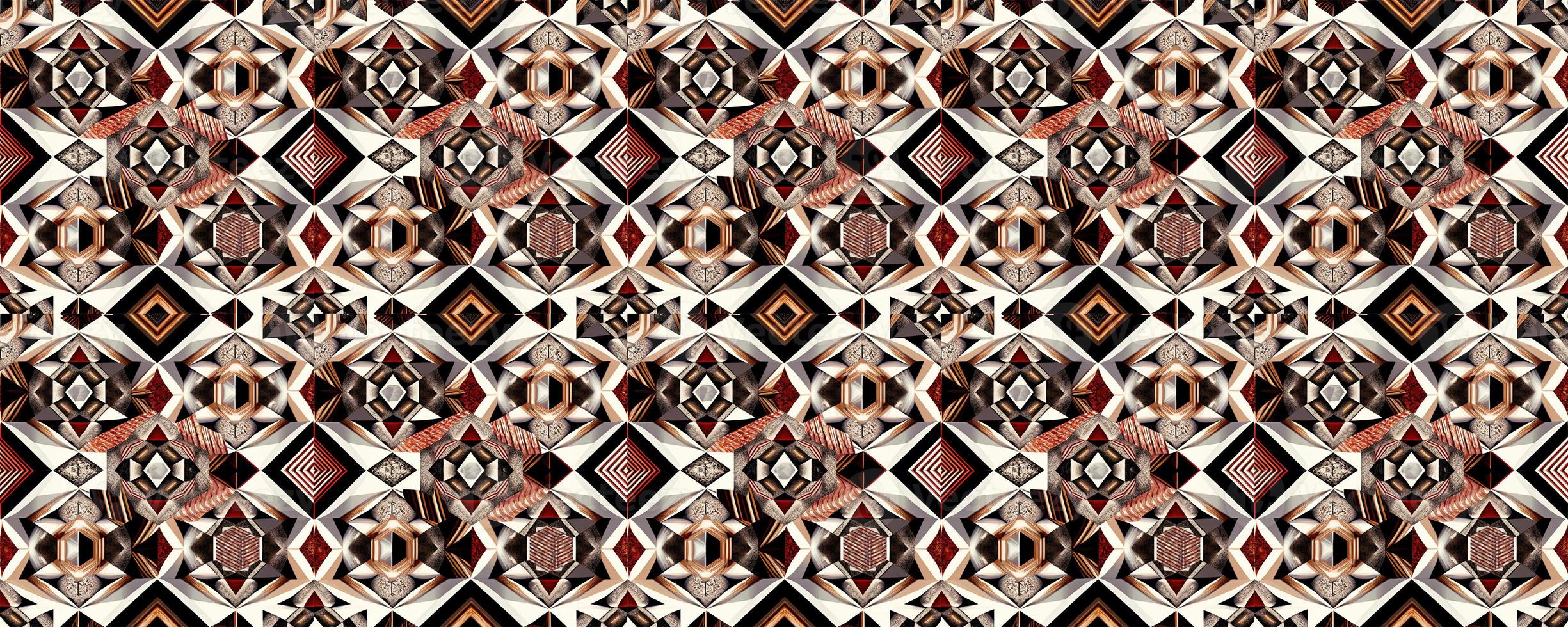 Geometric abstract seamless pattern photo