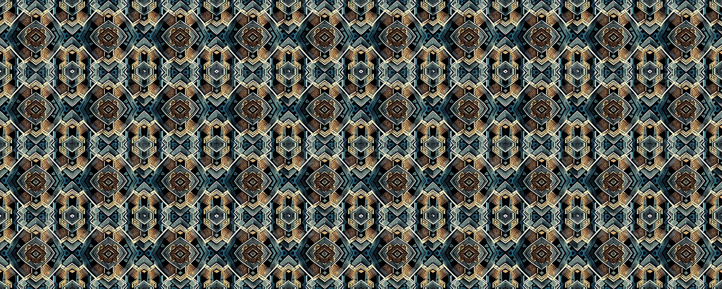 Geometric abstract seamless pattern photo