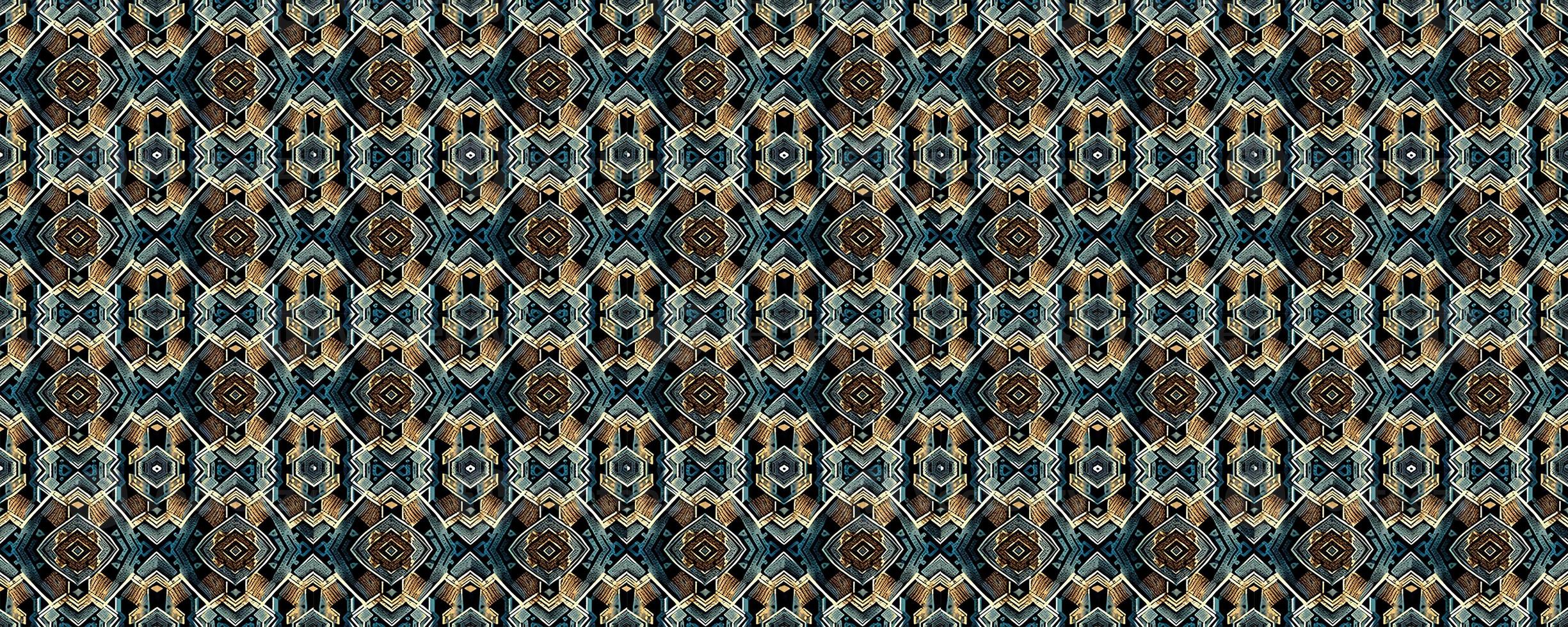 Geometric abstract seamless pattern photo