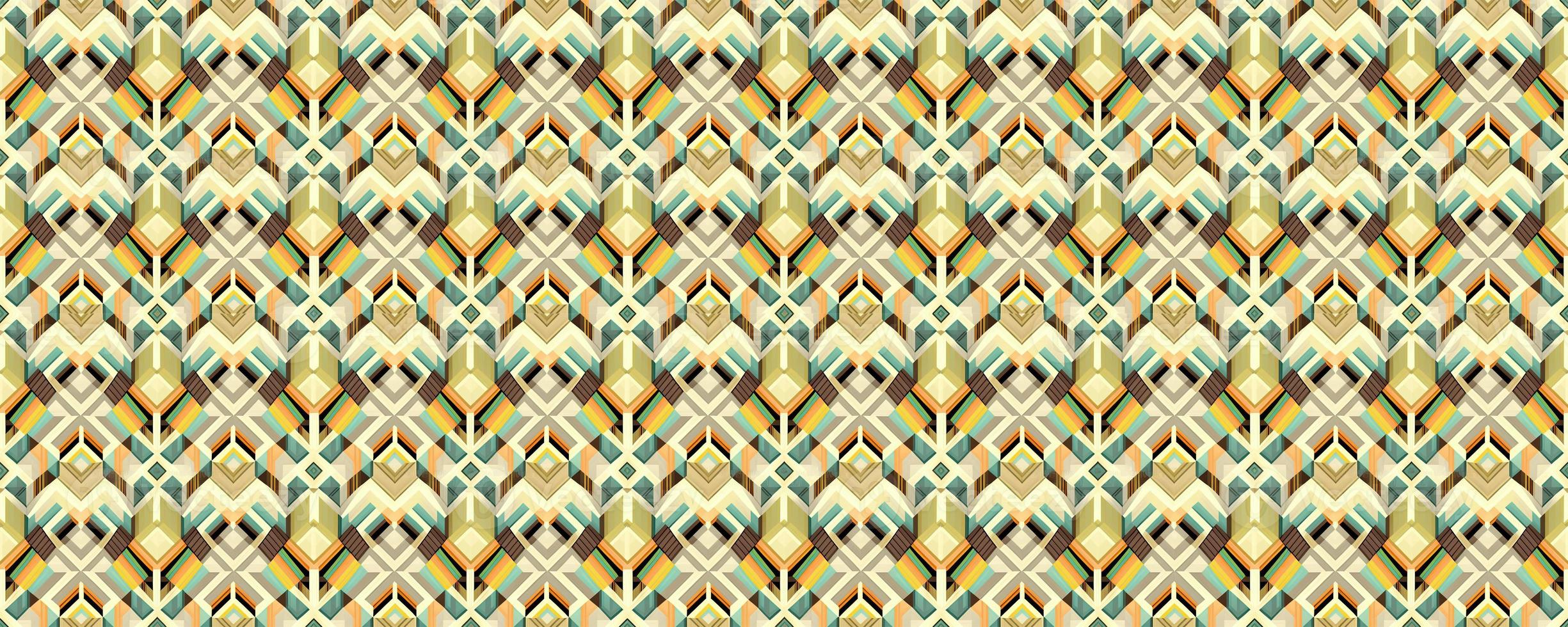 Geometric abstract seamless pattern photo