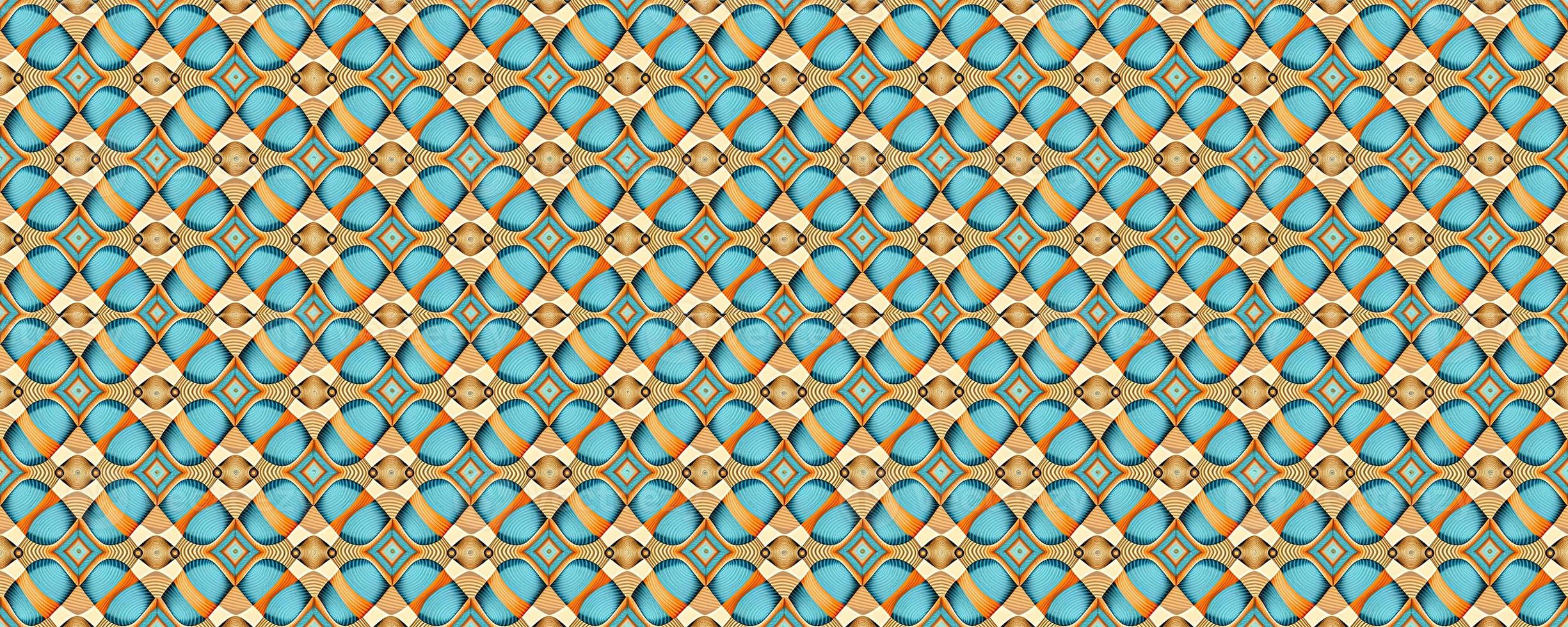 Geometric abstract seamless pattern photo