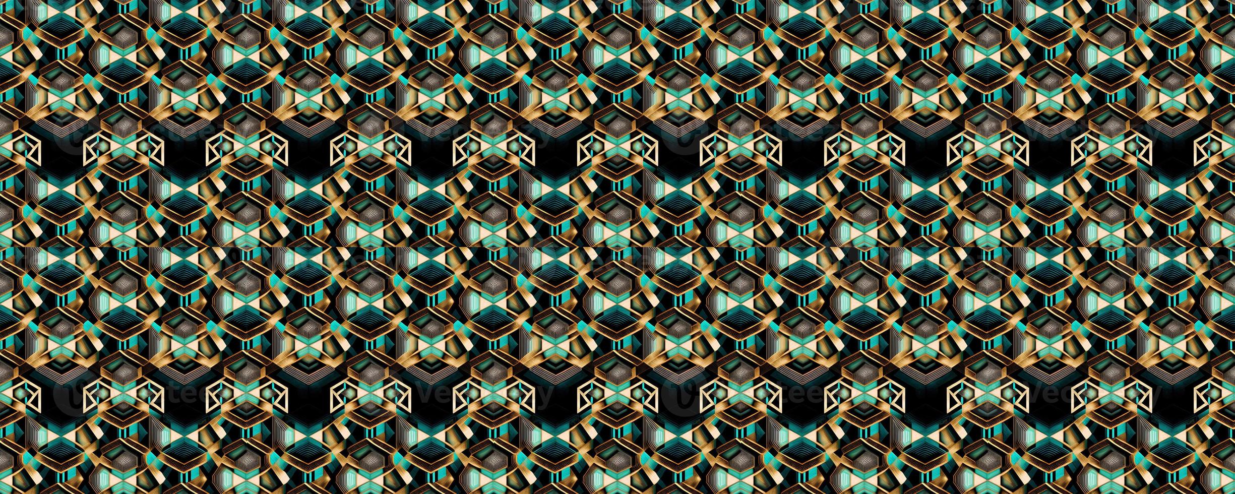 Geometric abstract seamless pattern photo