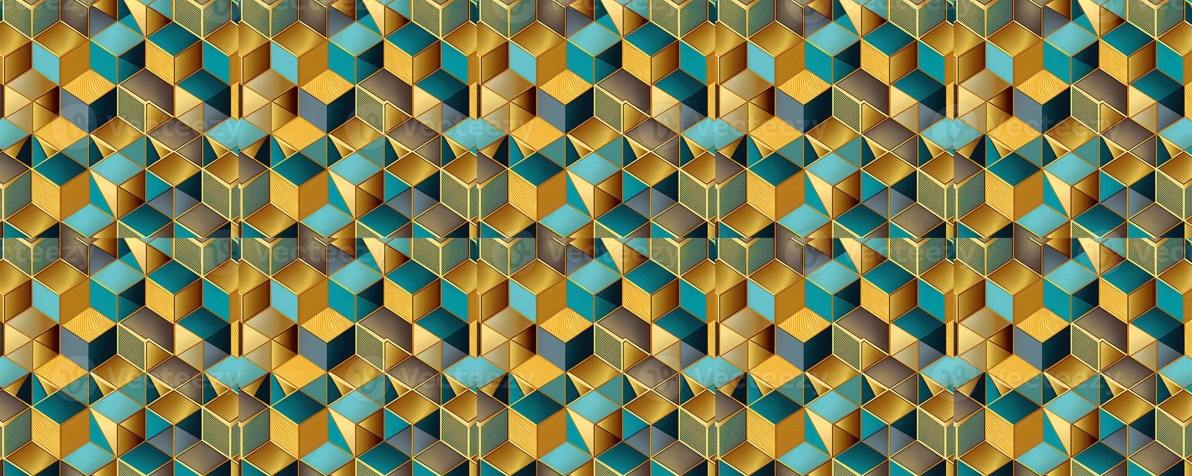 Geometric abstract seamless pattern photo