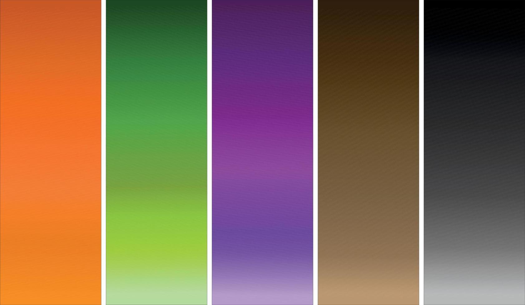 Collection of colorful smooth gradient background for graphic design. Vector illustration