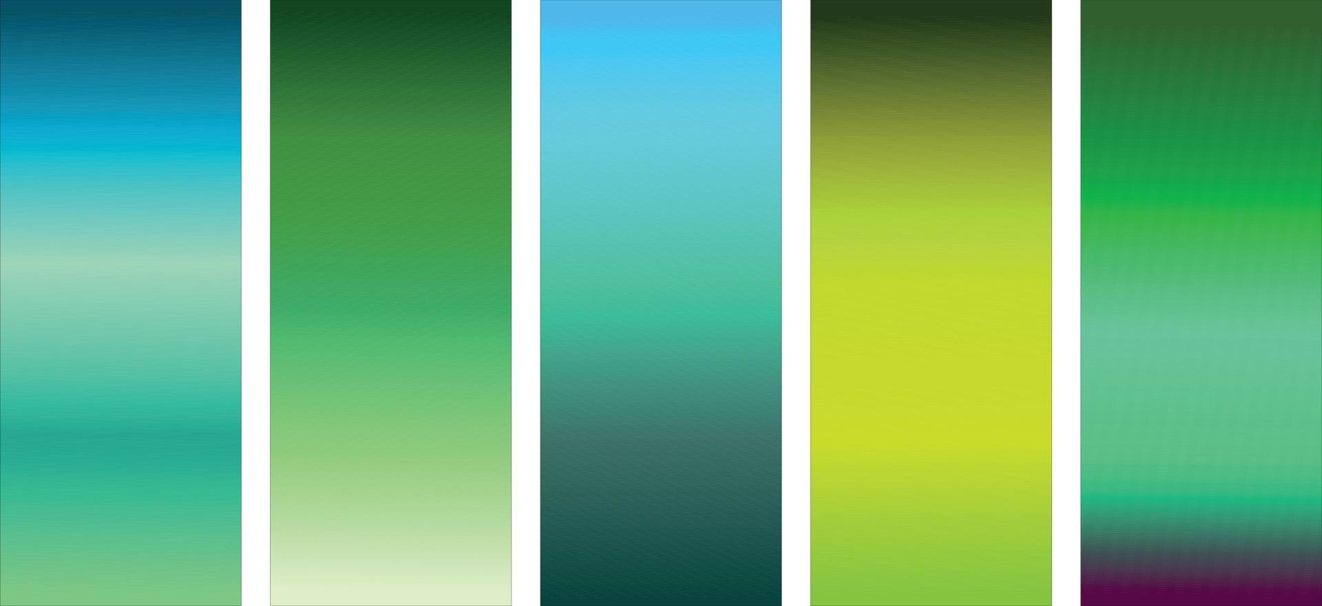 Collection of colorful smooth gradient background for graphic design. Vector illustration