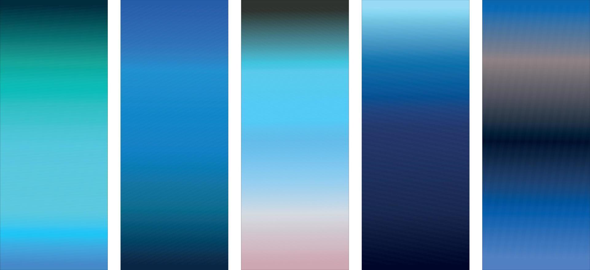 Collection of colorful smooth gradient background for graphic design. Vector illustration