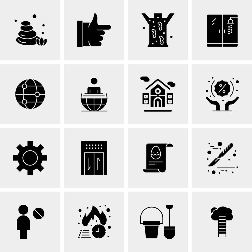 16 Universal Business Icons Vector Creative Icon Illustration to use in web and Mobile Related project