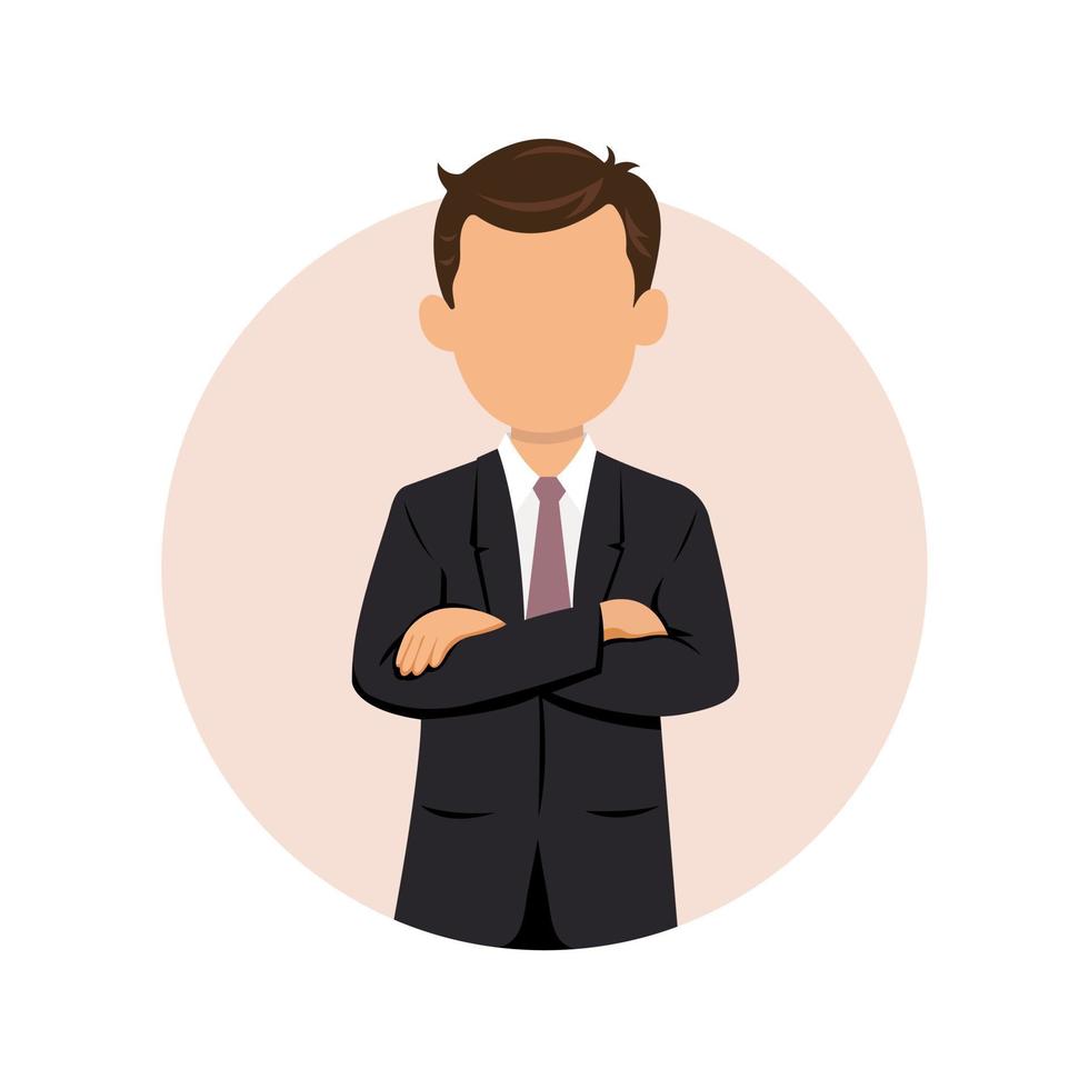 Businessman. Manager. Boss. Man. An office worker. Illustration. Vector. Flat design. vector