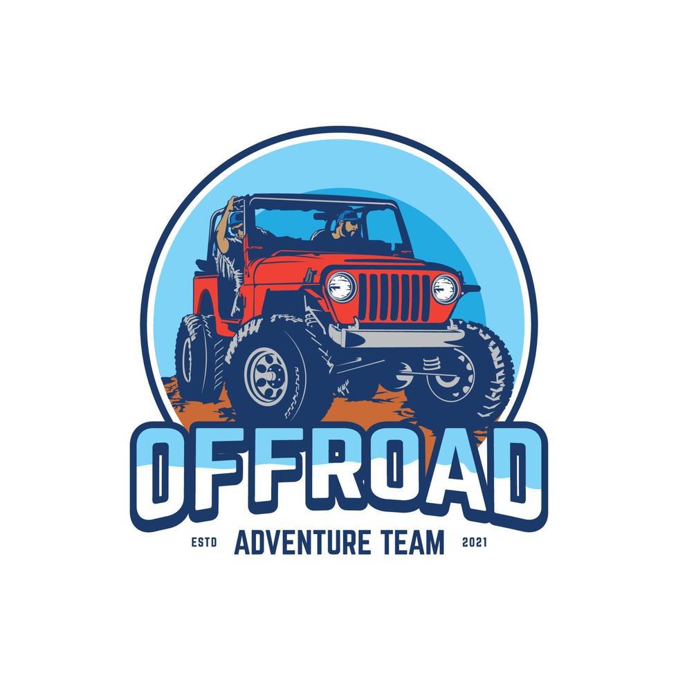 Offroad Vehicle in vector illustration, perfect for Offroad event, Club logo and Tshirt design