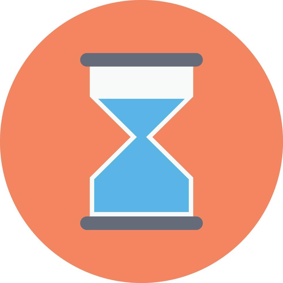 ilustración vectorial de reloj de arena en un fondo. símbolos de calidad premium. iconos vectoriales para concepto y diseño gráfico. vector