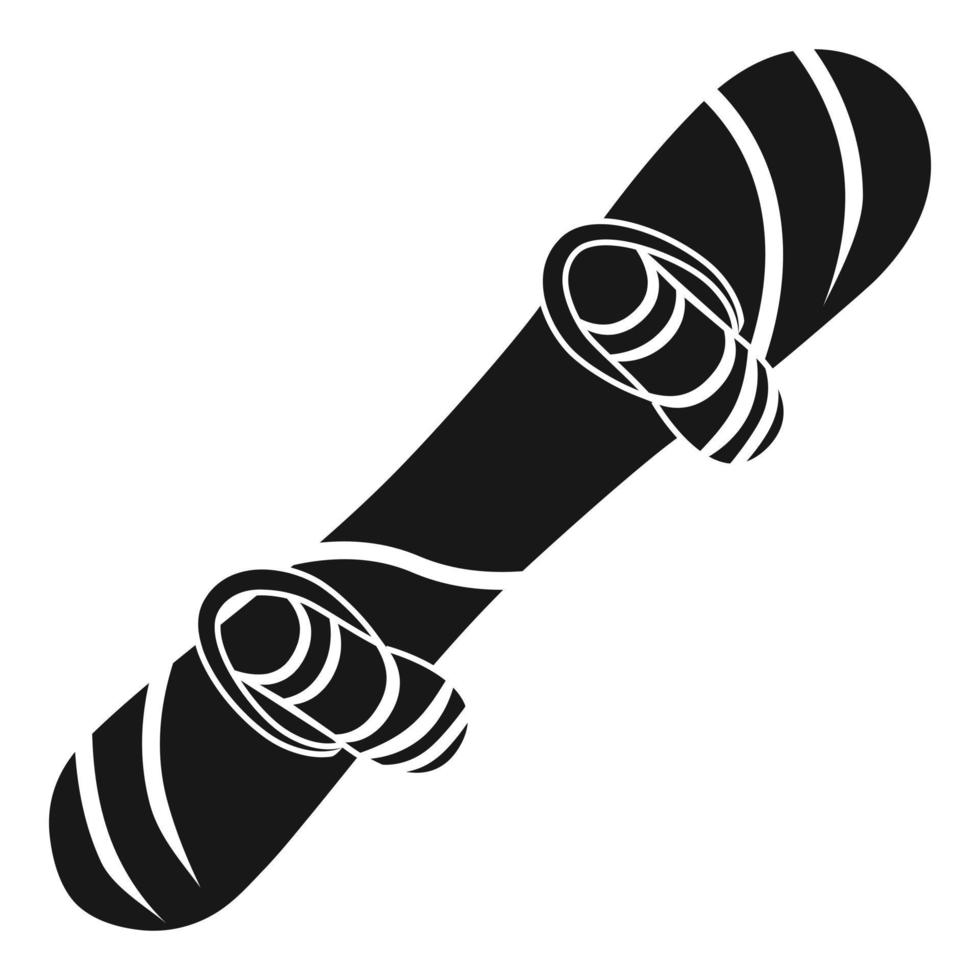 icono de snowboard, estilo simple vector
