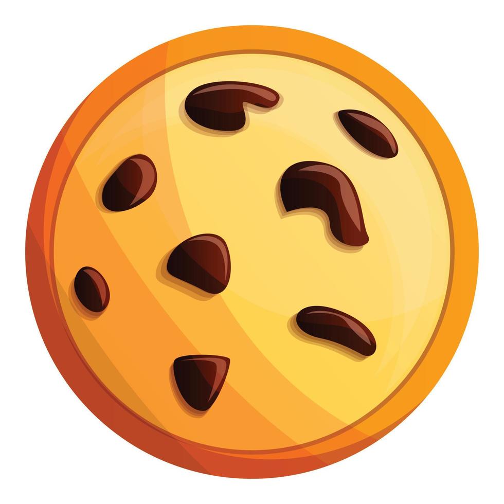 icono de galletas de maní, estilo de dibujos animados vector