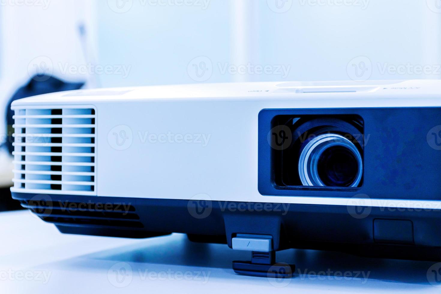 Close up White projector in the meeting room photo