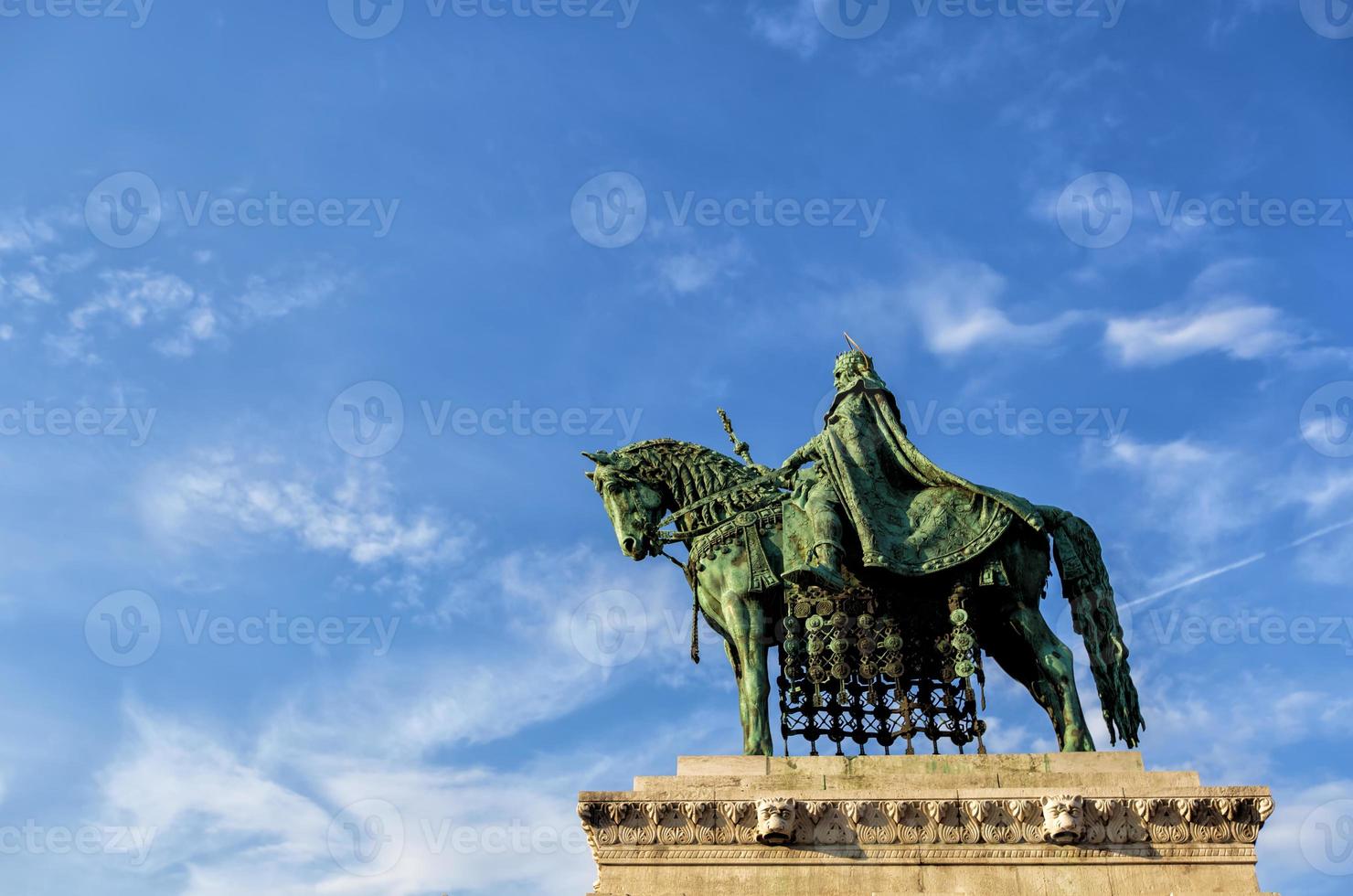 Statue of Stephen I of Hungary at Fishermen's Bastion, Budapest photo