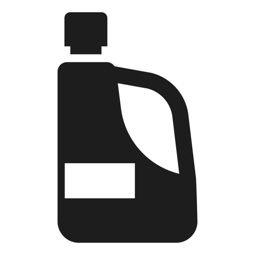 icono de botella de mano de detergente, estilo simple vector