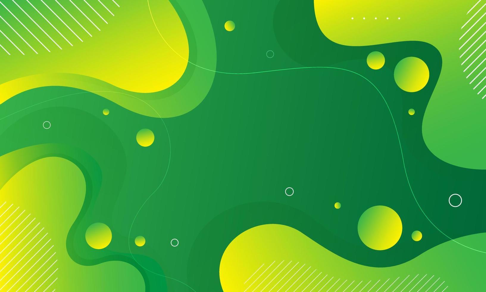 fondo líquido verde y amarillo. ilustración vectorial vector