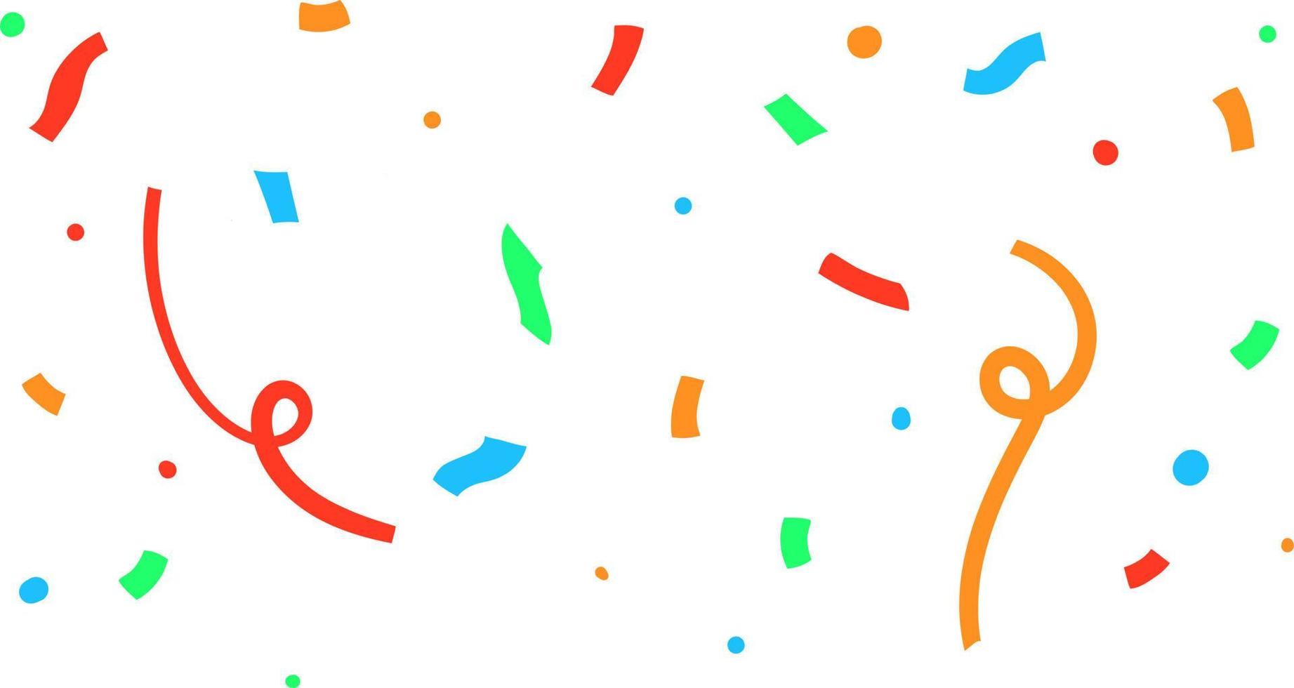 ilustración de confeti de colores vector