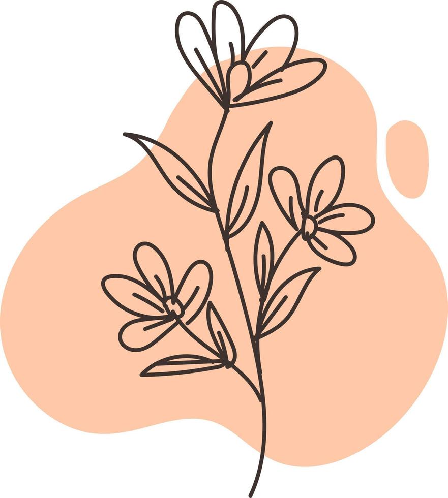 Cute Flower Ornament vector