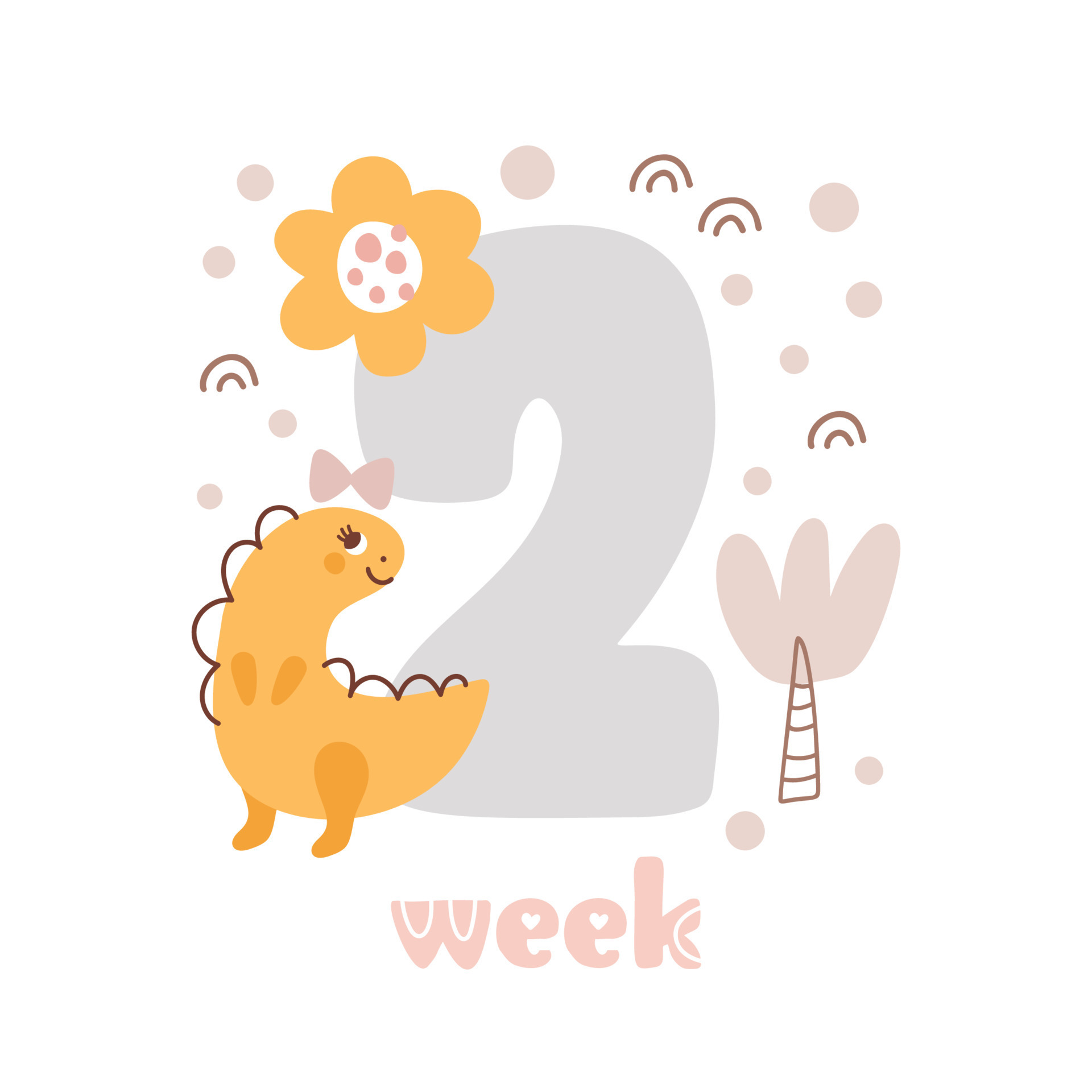 2 two week Baby girl anniversary card newborn metrics. Baby shower print with cute animal dino, flowers and palm capturing all special moments. Baby milestone card for newborn 14195710 Vector Art at Vecteezy 2 two week Baby girl anniversary card newborn metrics. Baby shower print with cute animal dino, flowers and palm capturing all special moments. Baby milestone card for newborn 14195710 Vector Art at Vecteezy