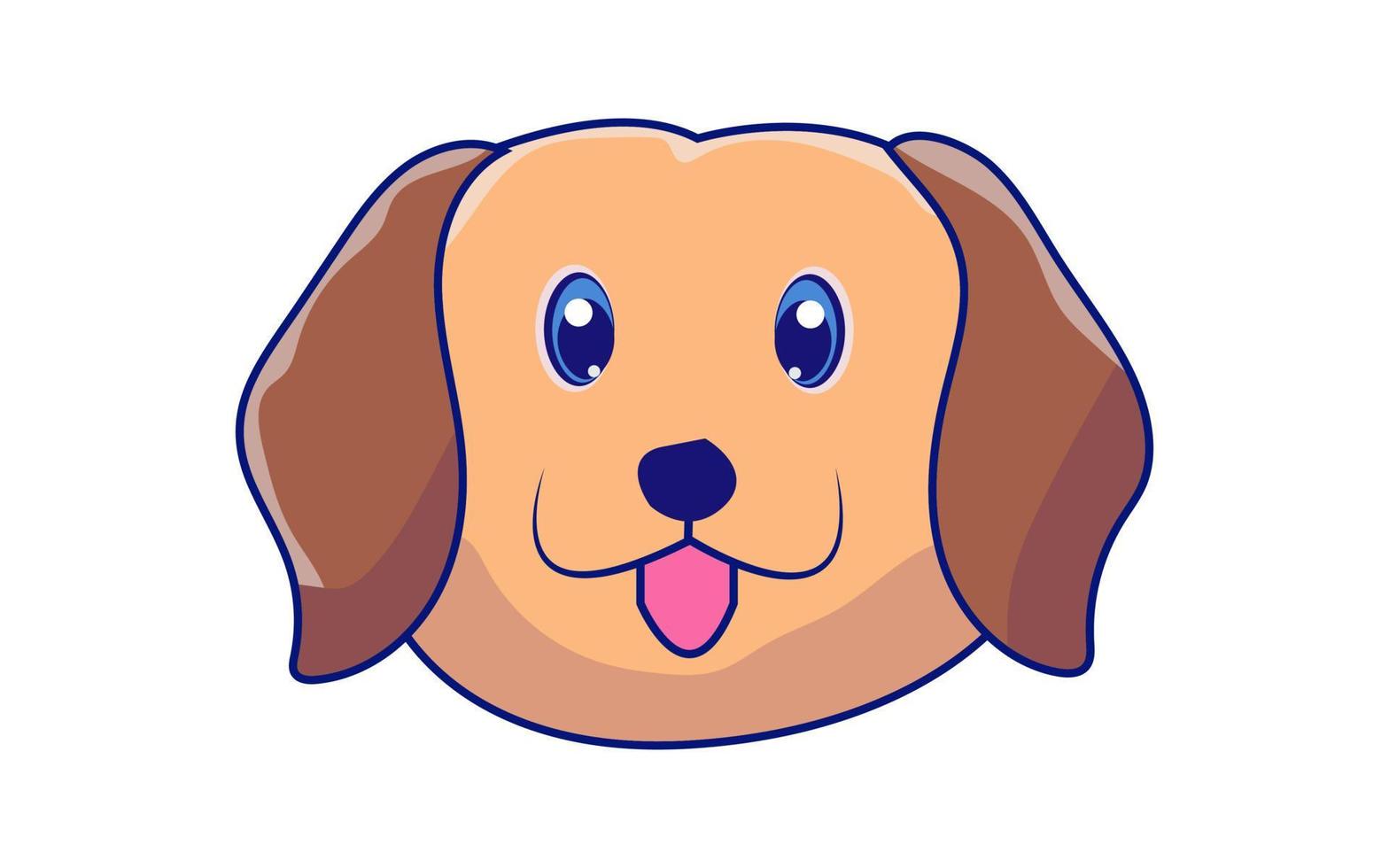 Cute dog cartoon Pro vector