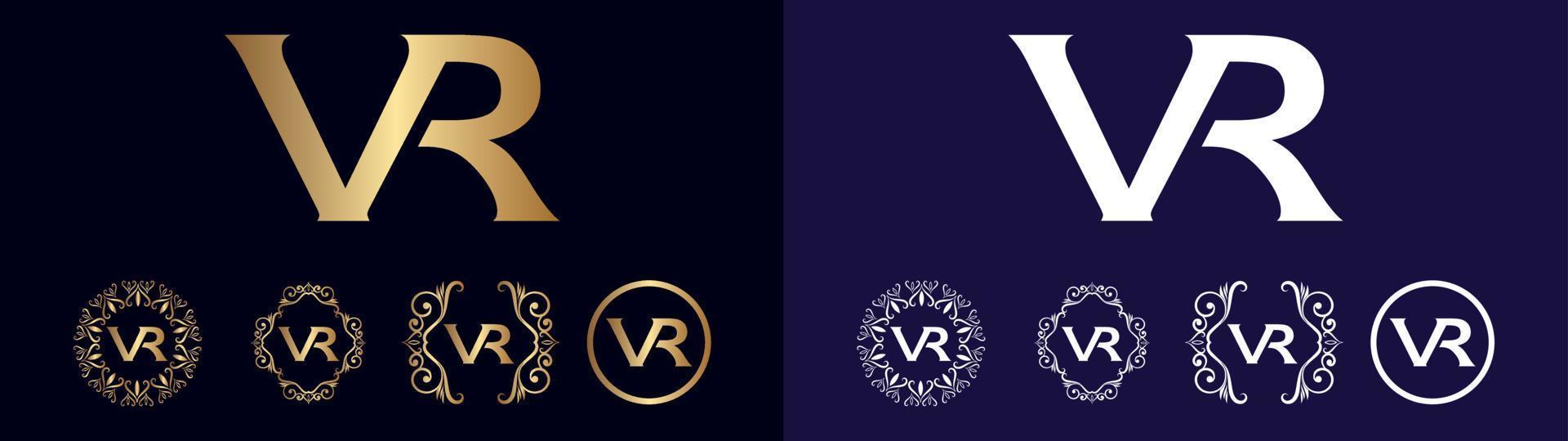 diseño de vr de logotipo de marca corporativa vector