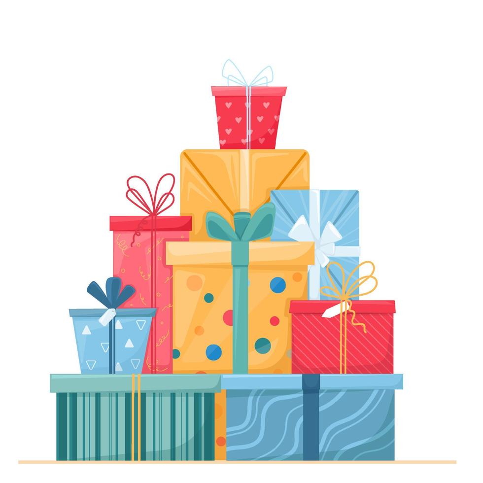https://static.vecteezy.com/system/resources/previews/014/196/233/non_2x/big-pile-of-gift-boxes-in-festive-wrapping-paper-with-ribbon-and-bows-stack-of-different-presents-and-gift-boxes-with-tags-for-christmas-holiday-free-vector.jpg