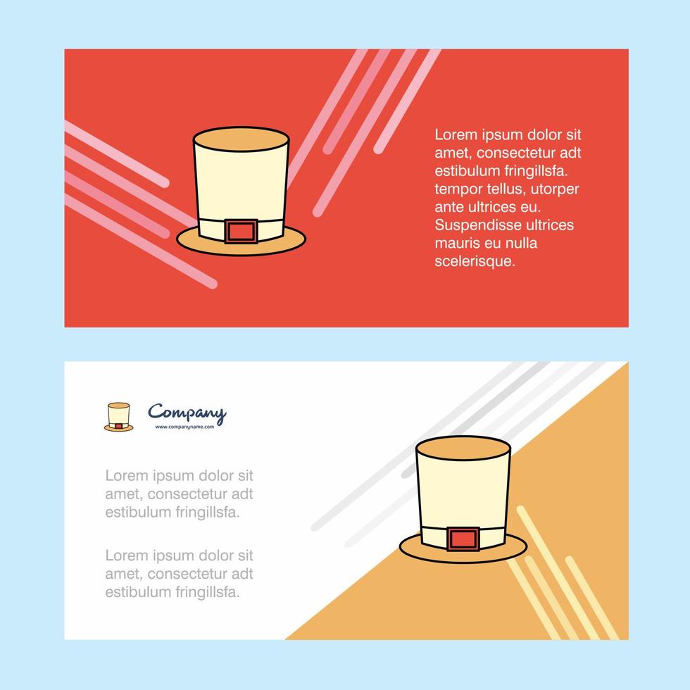 Magician hat abstract corporate business banner template horizontal advertising business banner vector